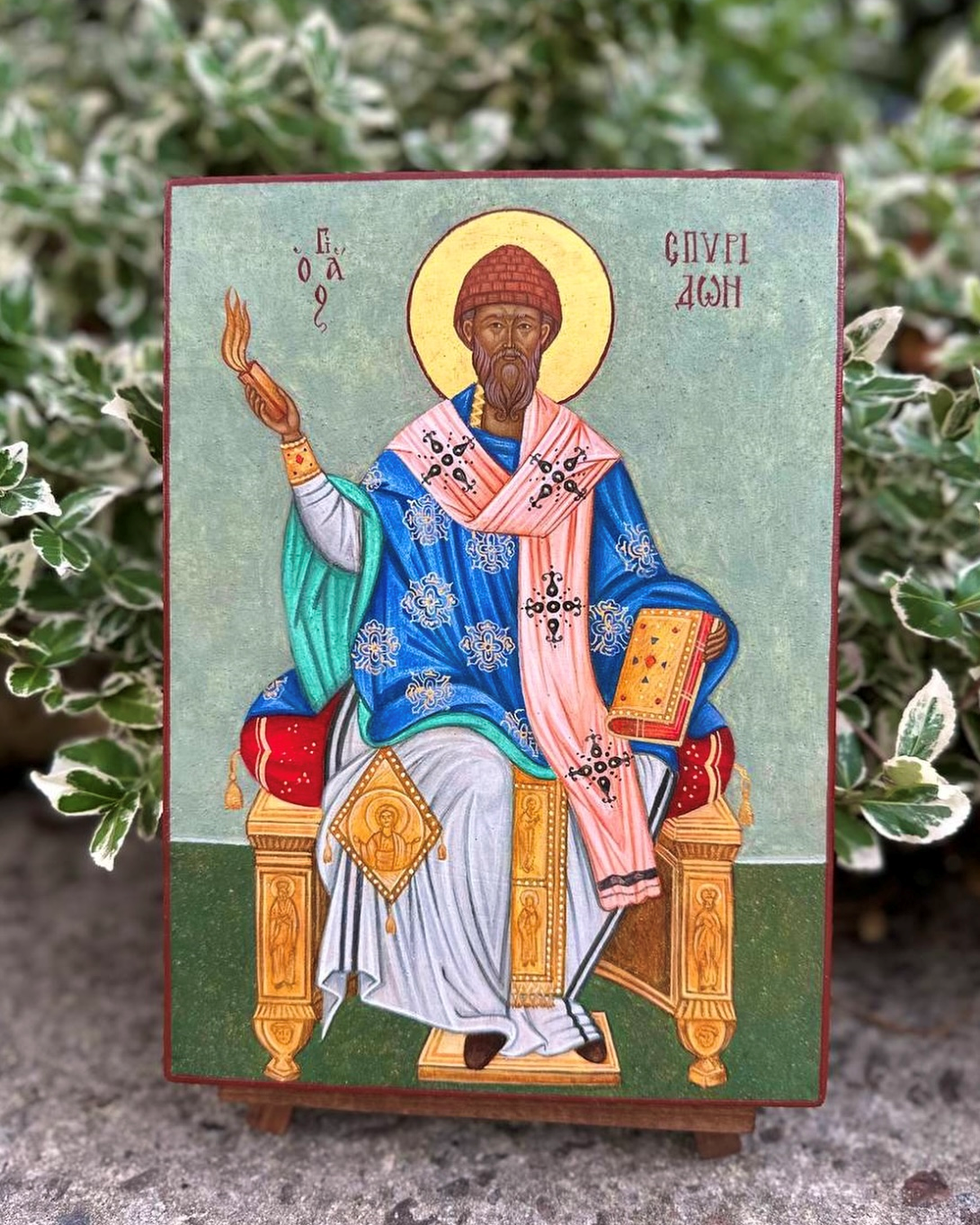Icon of saint Spyridon of Tremithus