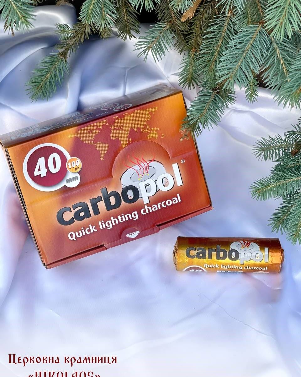 Вугілля легкозаймисте "Carbopol" 40 мм
